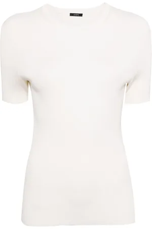 Joseph Round-neck knitted top