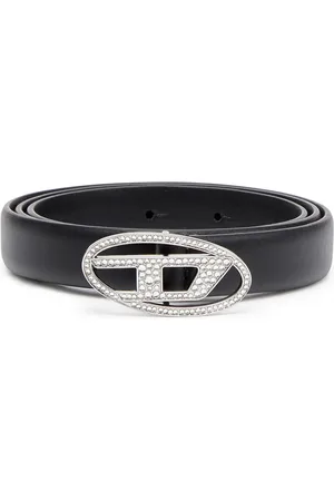 Diesel B-1DR crystal-embellished belt