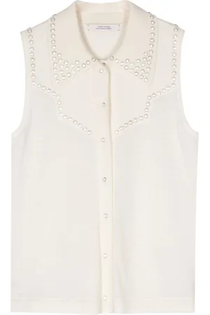 Dorothee Schumacher Stud-embellished knitted top