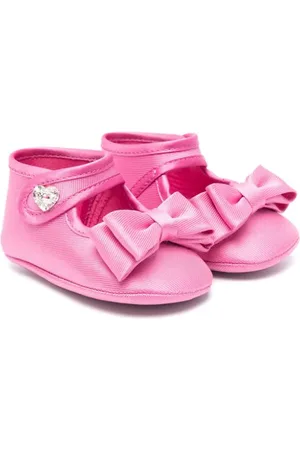 MONNALISA Bow-embellished pre-walkers
