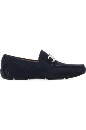 Salvatore Ferragamo Gancini suede driving shoes