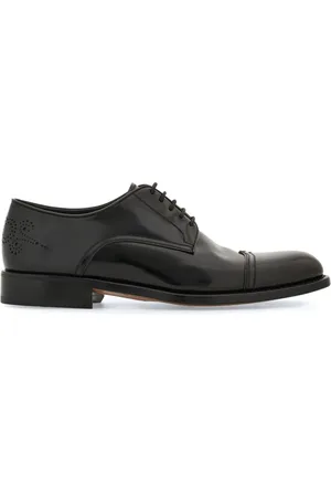 Salvatore Ferragamo Perforated leather Derby shoes