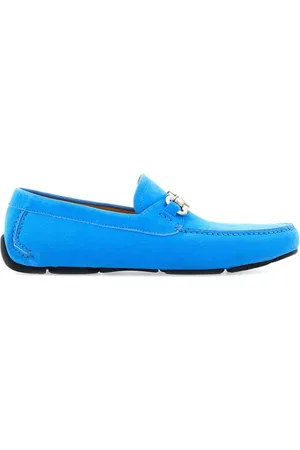 Salvatore Ferragamo Gancini suede driving shoes