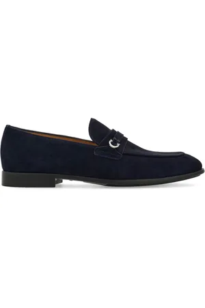 Salvatore Ferragamo Gancini suede loafers