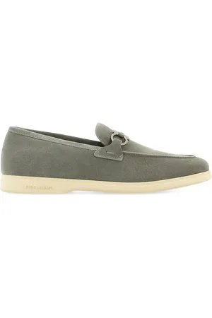 Salvatore Ferragamo Gancini suede loafers