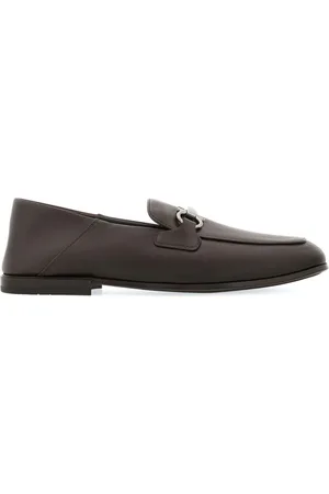 Salvatore Ferragamo Gancini horsebit-embellished leather loafers