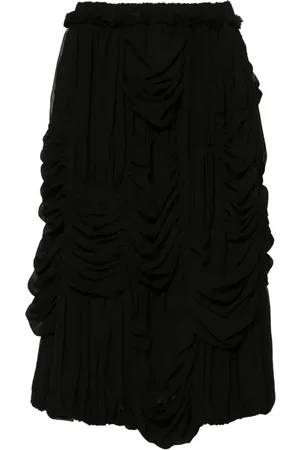 Comme des Garçons Draped midi skirt