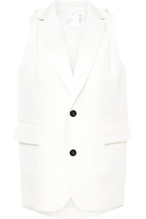 SACAI Pleat-detailing waistcoat