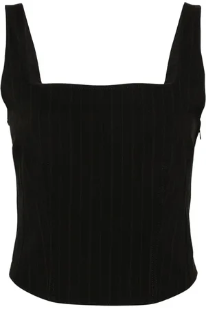 Samsøe Samsøe Salot pinstriped crop top