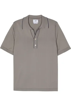 NN.07 Donald stripe-detail polo shirt