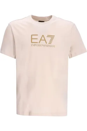 EA7 Logo-print cotton T-shirt