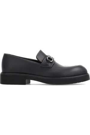 Salvatore Ferragamo Gancini-charm leather mocassin loafers