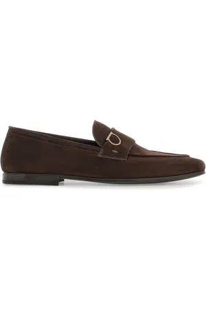 Salvatore Ferragamo Gancini-charm leather mocassin loafers
