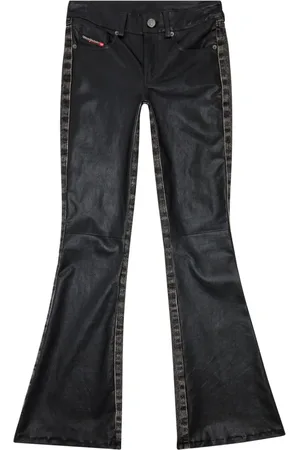 Diesel Contrast-panel flared trousers