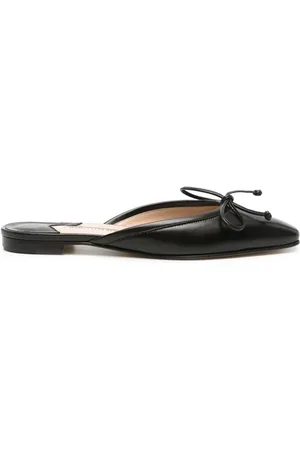 Manolo Blahnik Ballerimu leather mules