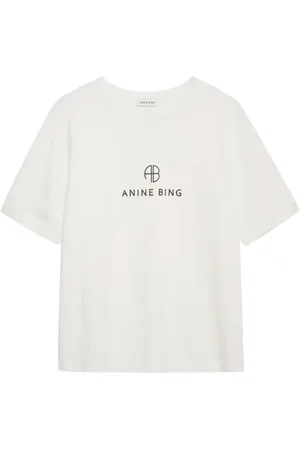ANINE BING Logo-print cotton t-shirt