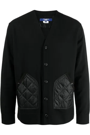JUNYA WATANABE Quilted-panel V-neck jacket
