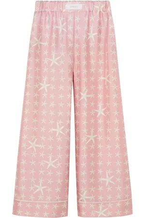 VERSACE Stella Marina silk trousers