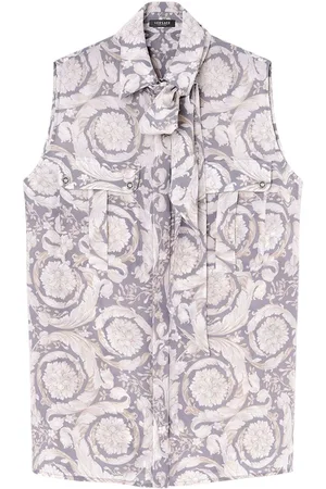 VERSACE Barocco Lavallière silk blouse