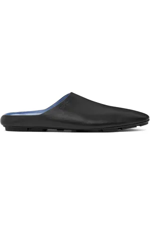 VERSACE Villa leather slippers