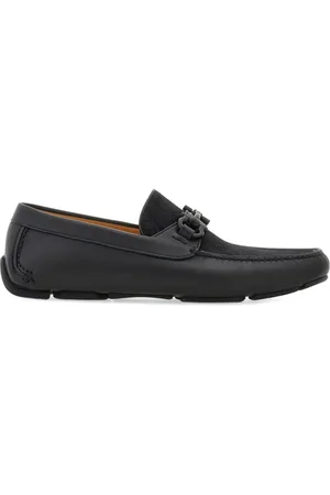 Salvatore Ferragamo Gancini-jacquard leather loafers