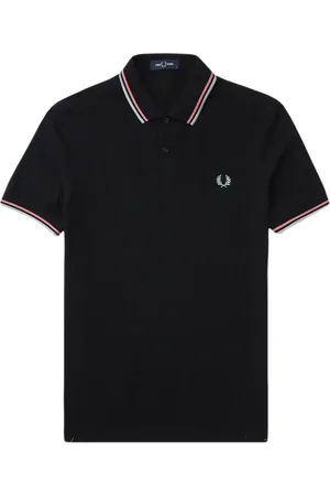 Fred Perry Stripe-detail cotton polo shirt