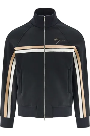 Salvatore Ferragamo Logo-engraved zip-up jacket