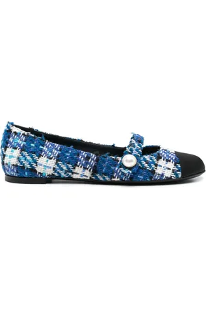 ROBERTO FESTA Divy tweed ballerina shoes