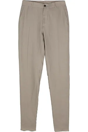 PESERICO SIGN Linen tapered trousers