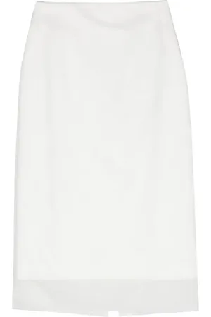 Sportmax Double-layer pencil skirt