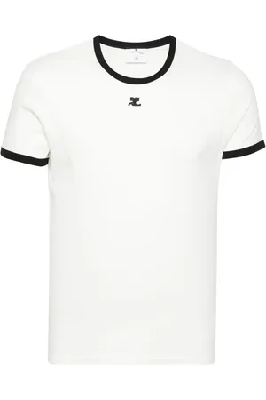 Courrèges Contrast cotton T-shirt