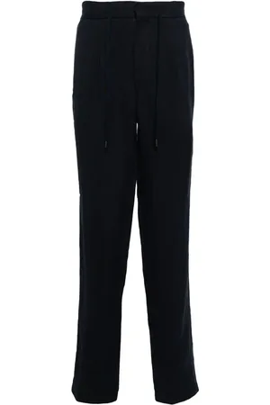N.PEAL Sorrento linen drawstring trousers
