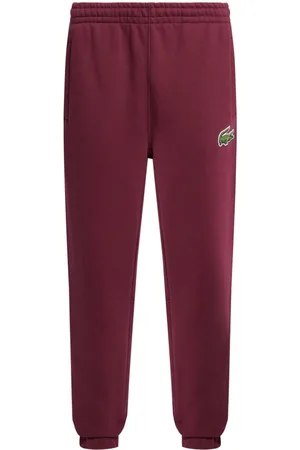 Lacoste Logo-patch organic cotton track pants