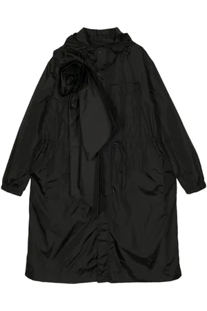 Simone Rocha Rose-appliqué utility tech parka