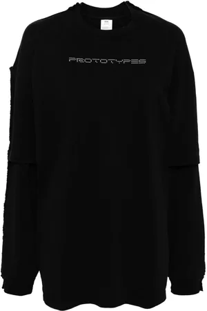 PROTOTYPES Logo-embellished layered sweatshirt