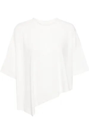 SYSTEM Asymmetric drop-shoulder T-shirt