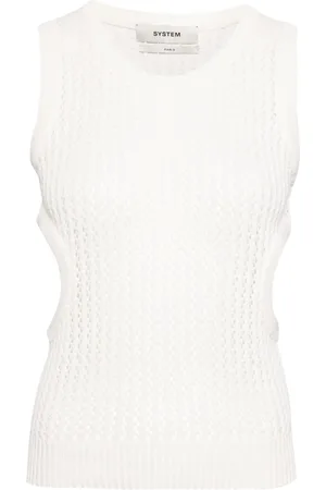 SYSTEM Skashi crochet-knit tank top
