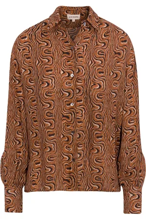Ace The Jenna abstract-print silk blouse