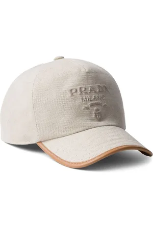 Prada Logo-embossed cotton cap