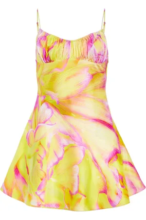 Retrofete Eden silk pattern mini dress