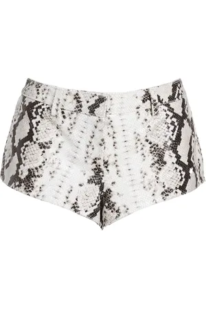 Retrofete Aven snake-print mini shorts