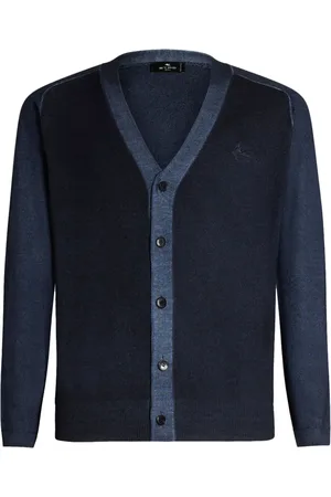 Etro Pegaso-embroidered wool cardigan