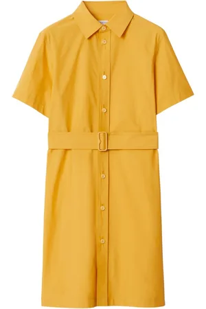 Burberry Embroidered-motif cotton-blend dress