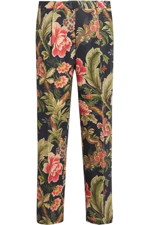 Etro Floral-print chino trousers