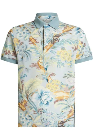 Etro Floral-print polo shirt