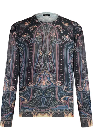 Etro Paisley intarsia-knit jumper