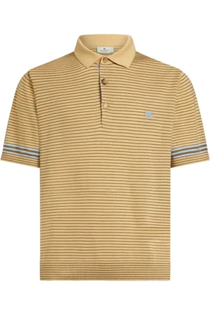 Etro Striped knitted polo shirt