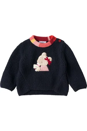 Familiar Bear-appliquéd jumper