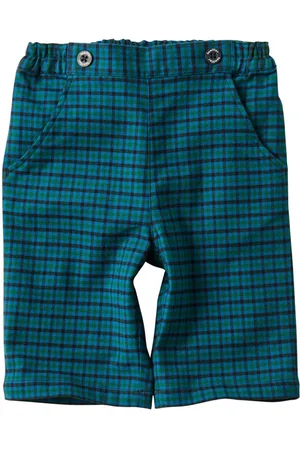 Familiar Plaid cotton-blend shorts