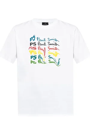 Paul Smith Dripping-effect signature-print T-shirt